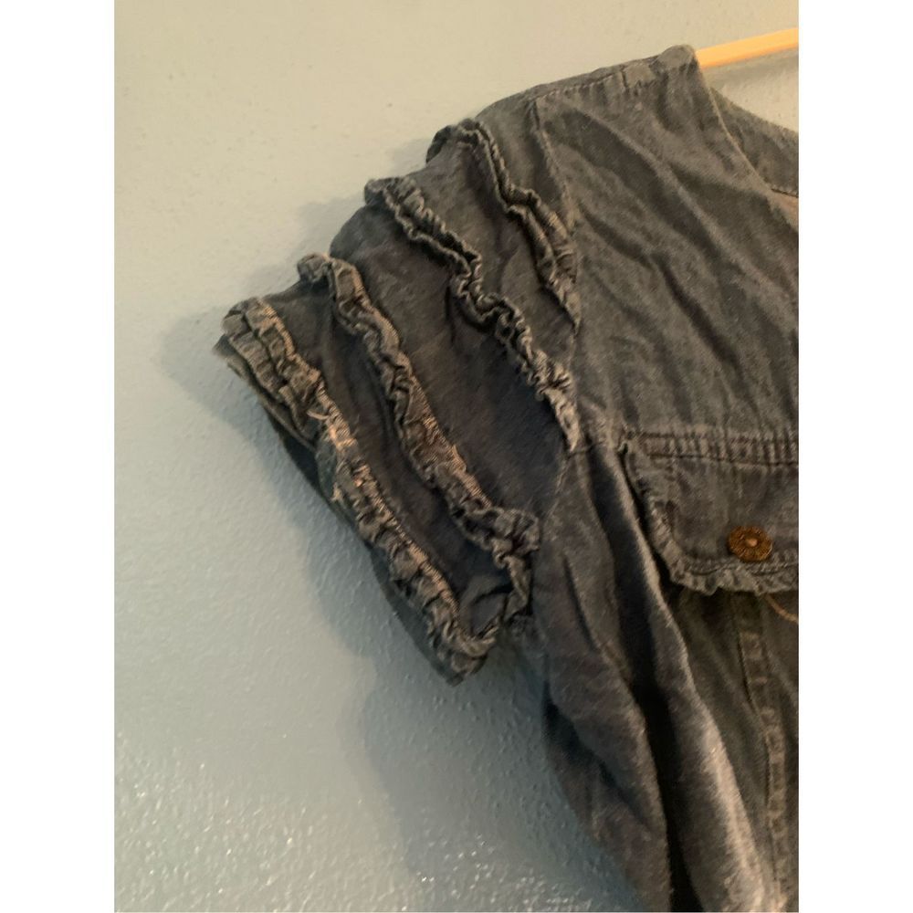 Vintage Denim Top Size Small - Picture 4 of 6